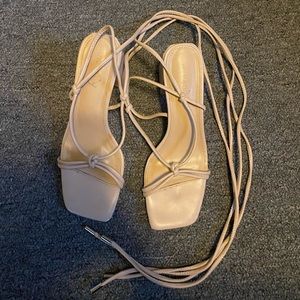Tan Strappy Heels
